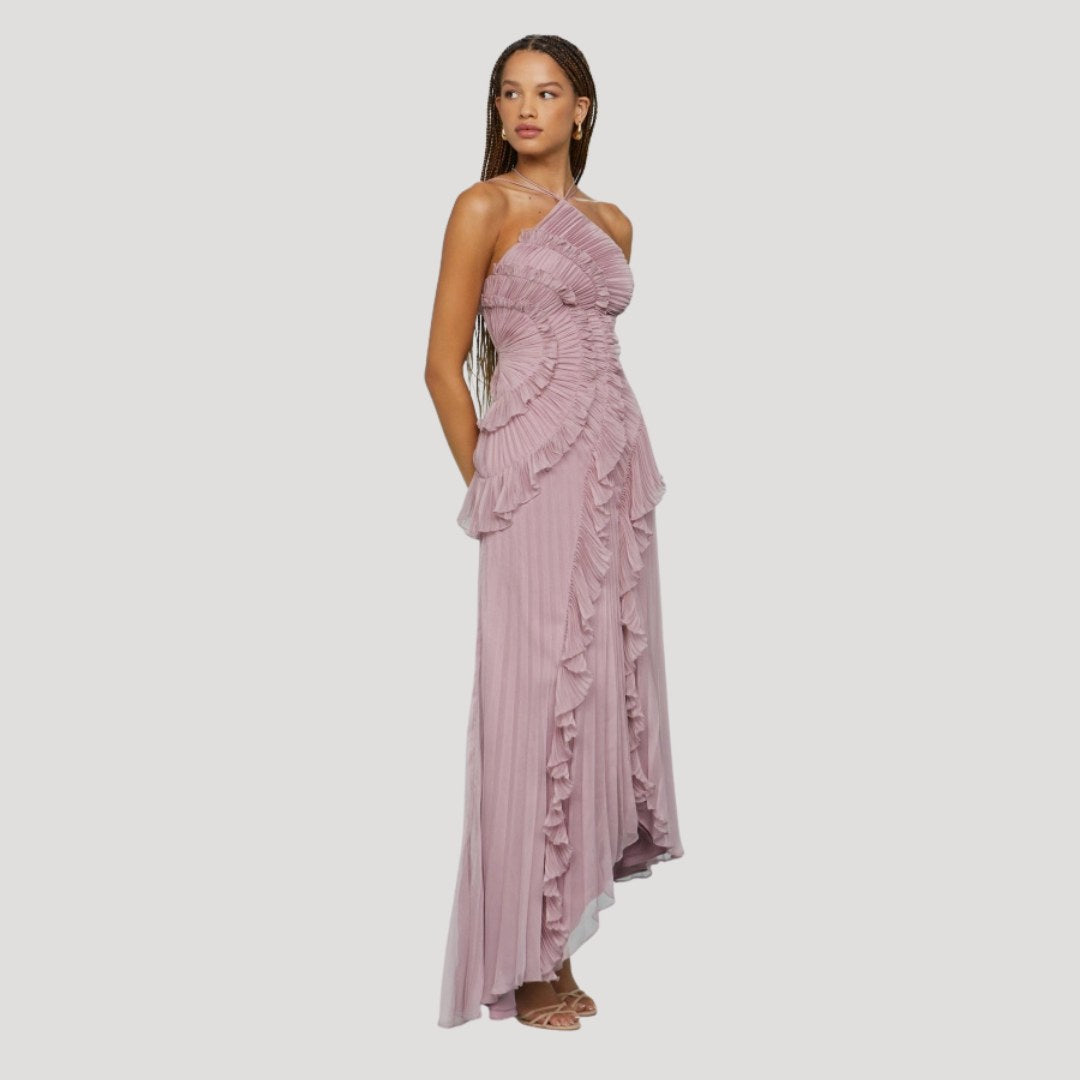Nadia — Elegant formal dress for women with halter neck (3), Timeless Wears