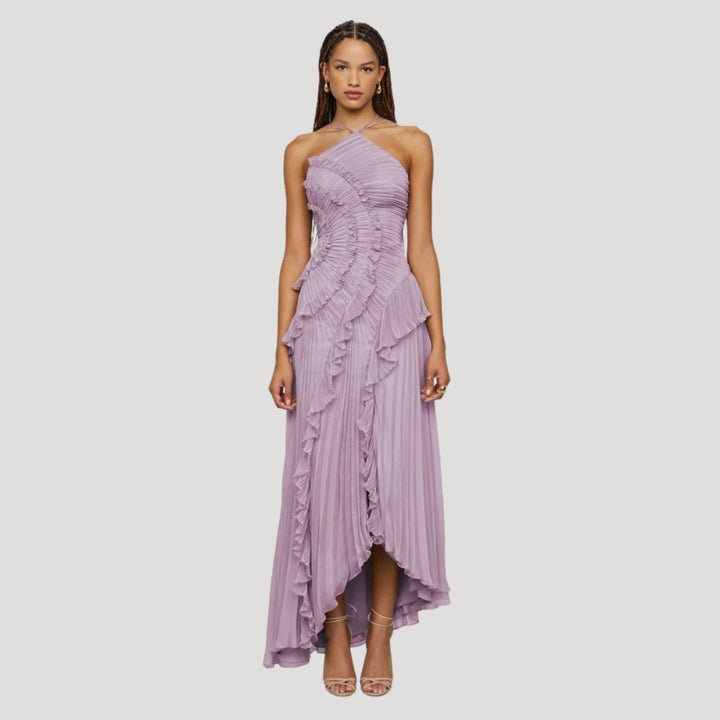 Nadia — Elegant formal dress for women with halter neck (5), Timeless Wears