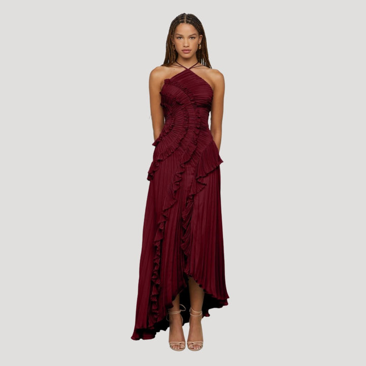 Nadia — Elegant formal dress for women with halter neck (9), Timeless Wears