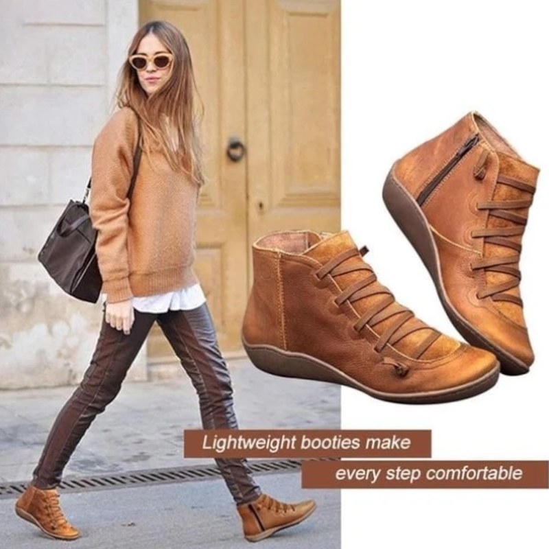 Rosalind — Classic booties for women with lace up front (8), Timeless Wears