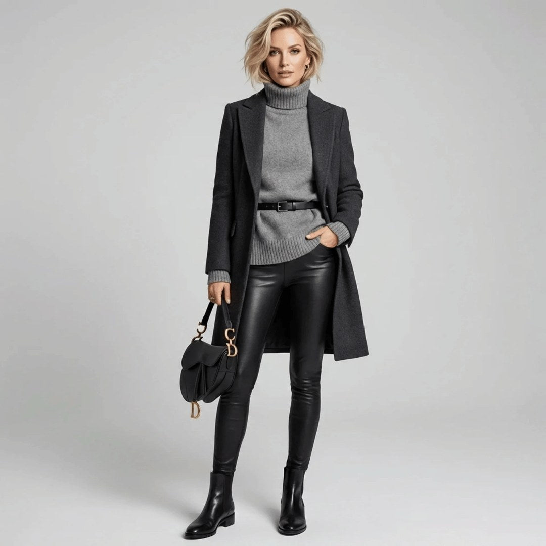 Tabitha — Warm leggings for women with fleece lining, Timeless Wears