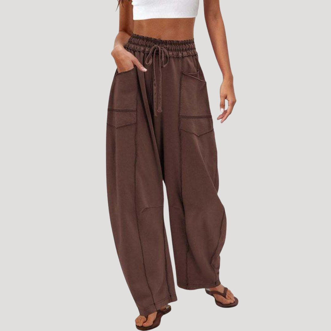 Ursula — Comfortable trousers for women with wide leg (3), Timeless Wears