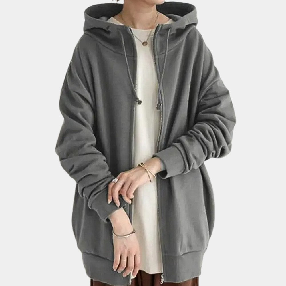 Zelda — Relaxed hoodie for women with front pockets (2), Timeless Wears