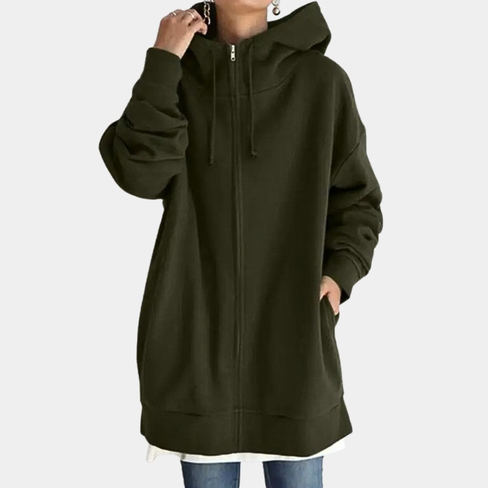 Zelda — Relaxed hoodie for women with front pockets (4), Timeless Wears