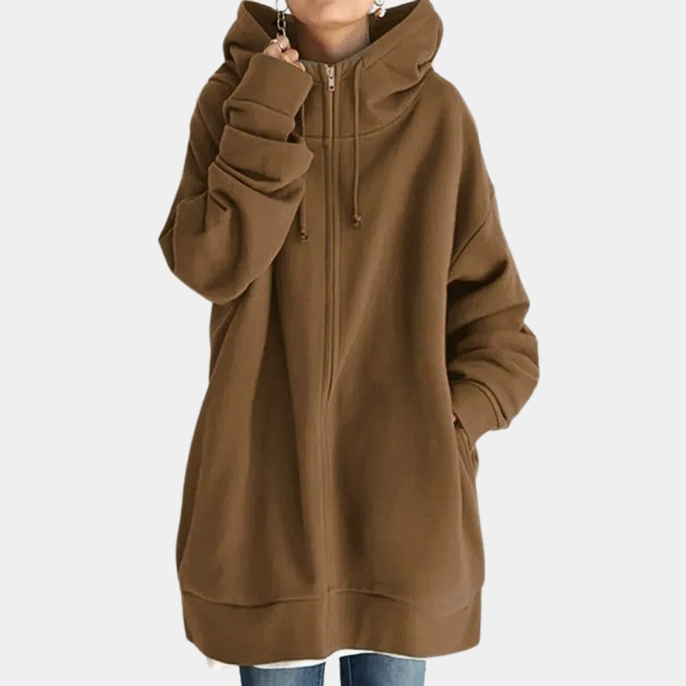 Zelda — Relaxed hoodie for women with front pockets (5), Timeless Wears